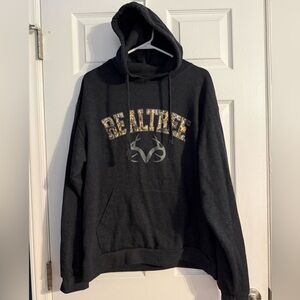 Realtree Charcoal Gray Hoodie for Men